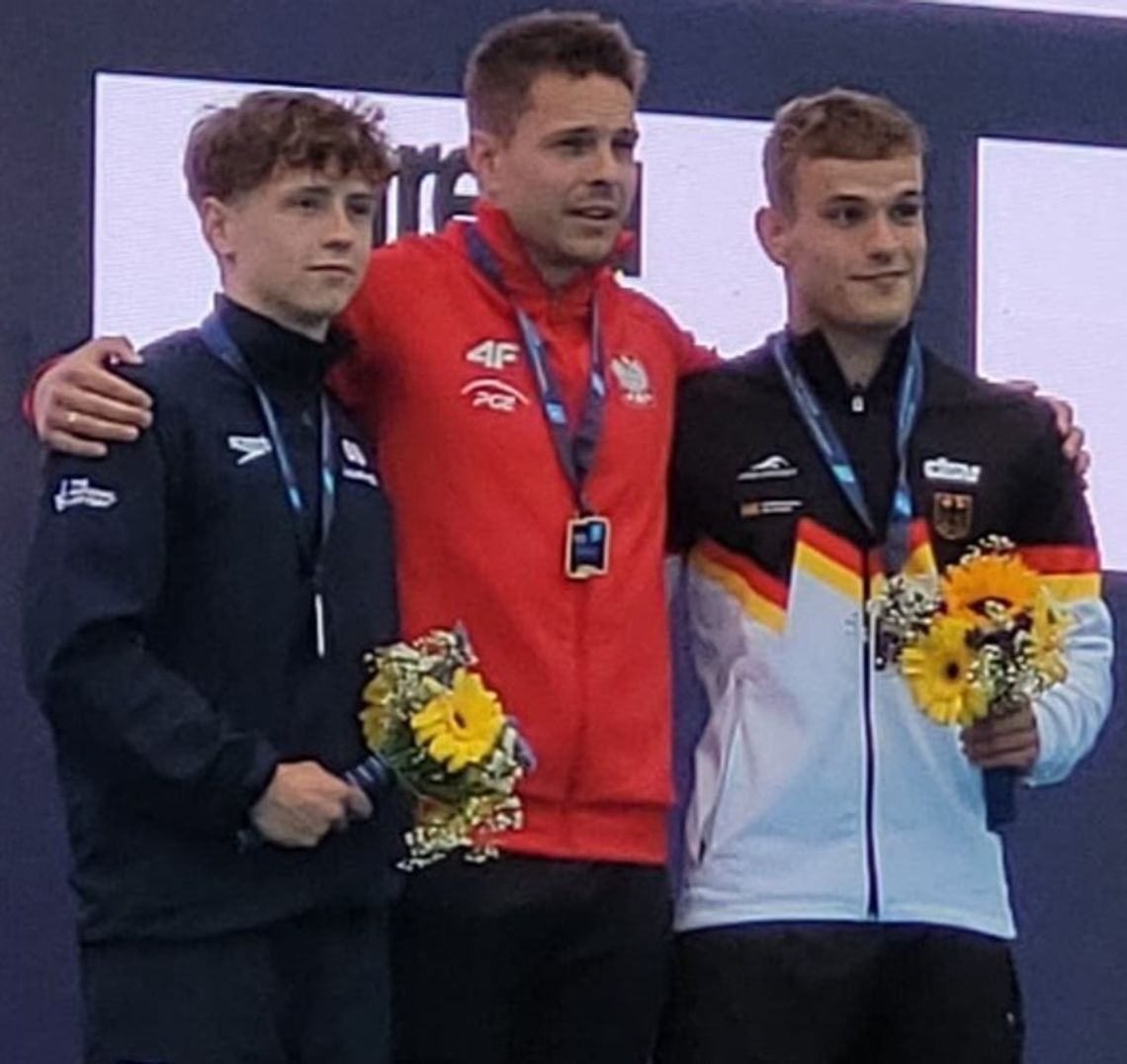 ME w skokach do wody - złoty medal Rzeszutka w skoku z trampoliny 3 m