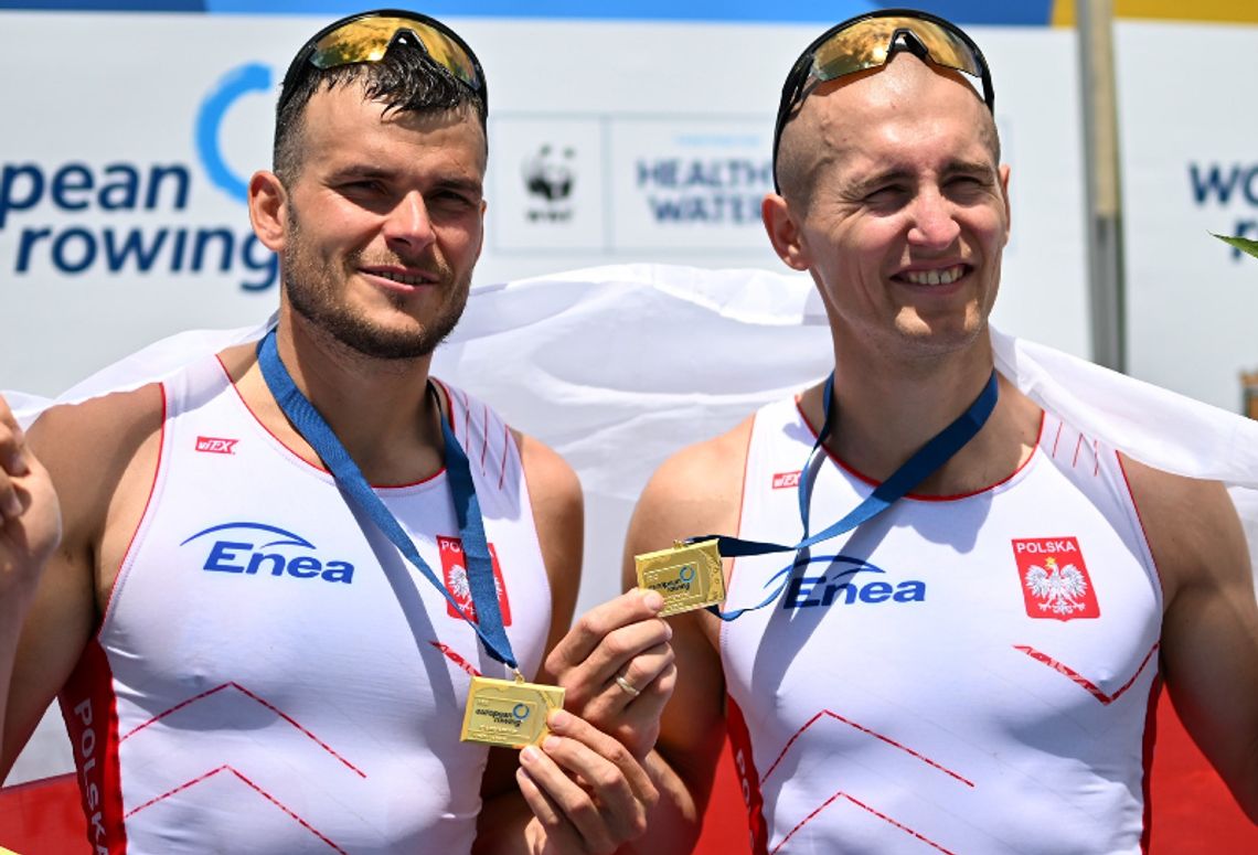 ME w wioślarstwie - złoty medal polskiej dwójki podwójnej