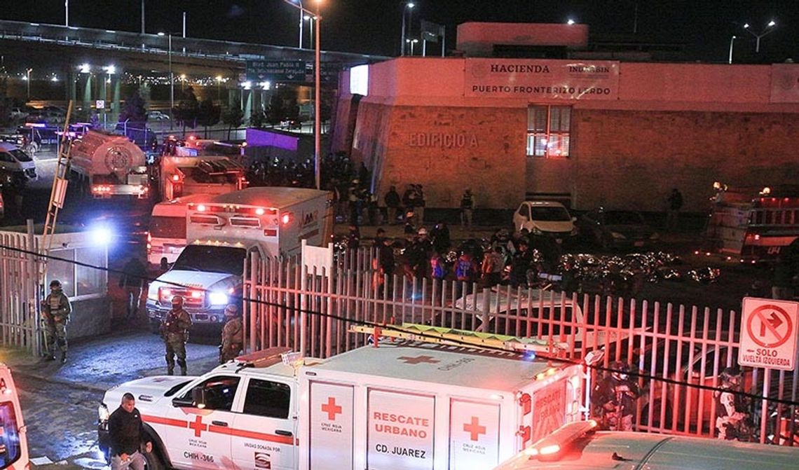 Meksyk. Co najmniej 37 osób zginęło w pożarze w Instytucie Migracji w Ciudad Juarez