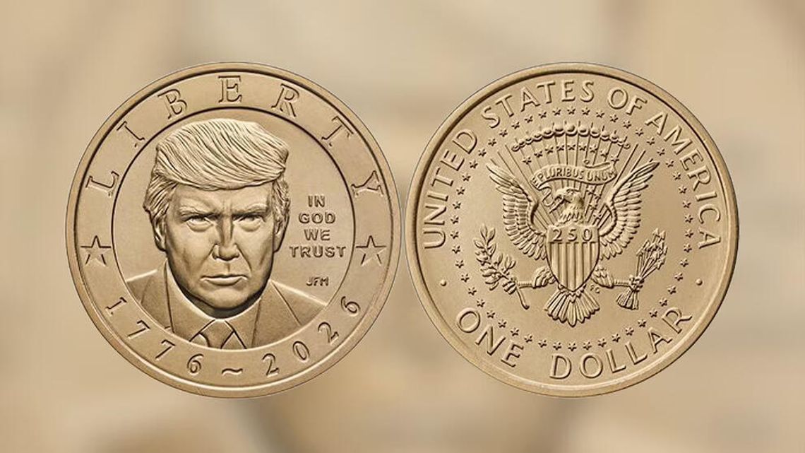 Mennica rozpoczęła sprzedaż złotych monet jednodolarowych z wizerunkiem Trumpa