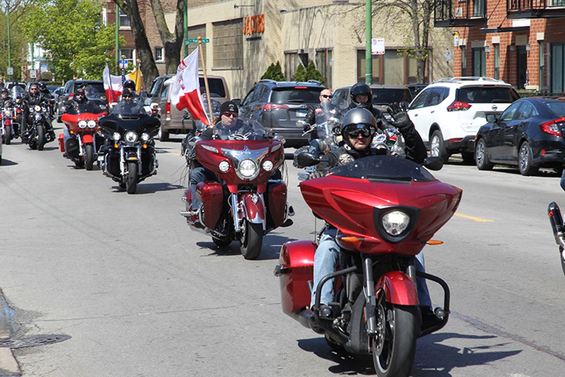 Motocykliści ku czci  Świętego Jana Pawła ll