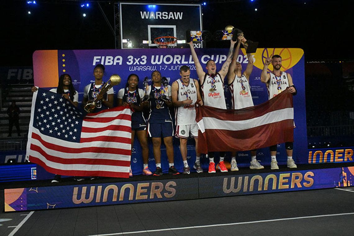 MŚ w koszykówce 3x3 - Amerykanki i Łotysze ze złotymi medalami MŚ w koszykówce 3x3 - Amerykanki i Łotysze ze złotymi medalami