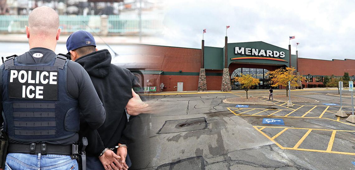 Naloty ICE w Naperville: przed Menards i na osiedlu