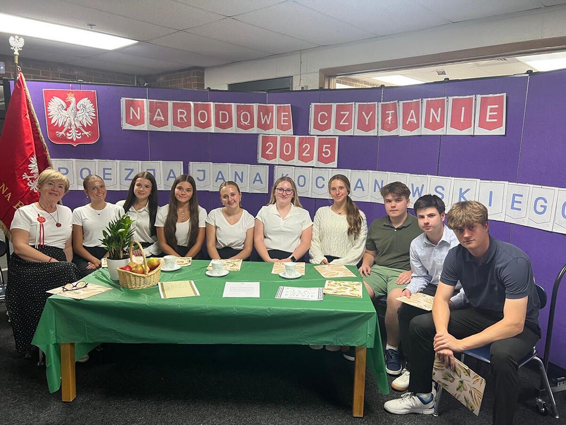 Narodowe Czytanie w Polskiej Szkole im. Jana Brzechwy w Tinley Park