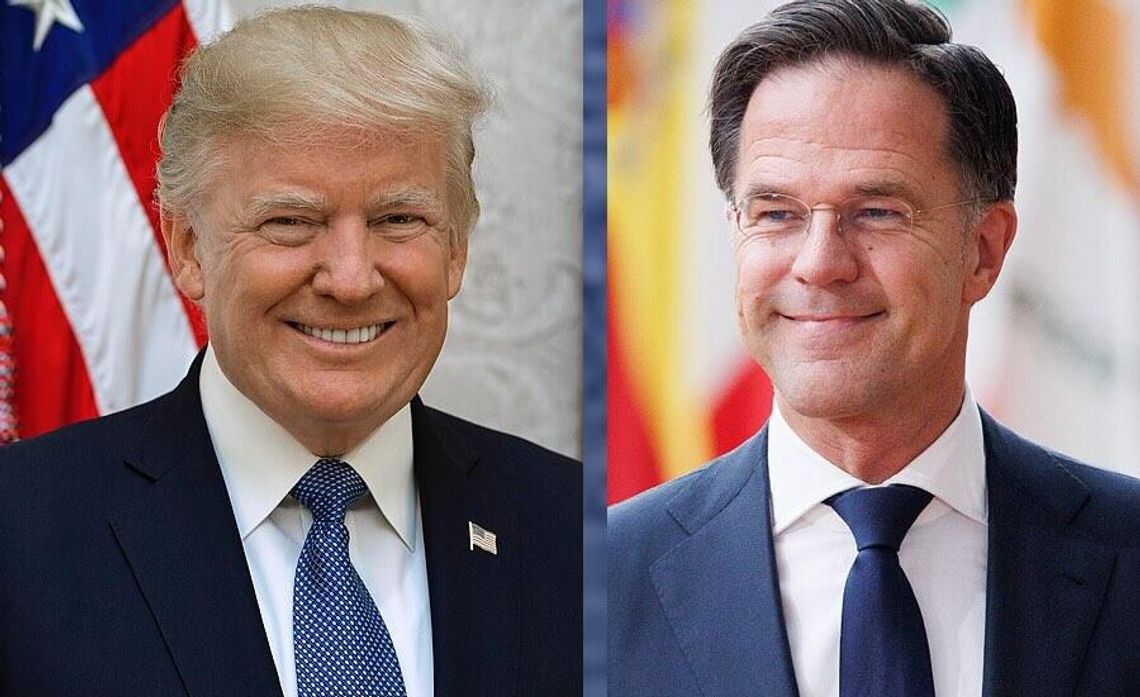 NATO: Trump i Rutte rozmawiali o zadaniach Sojuszu