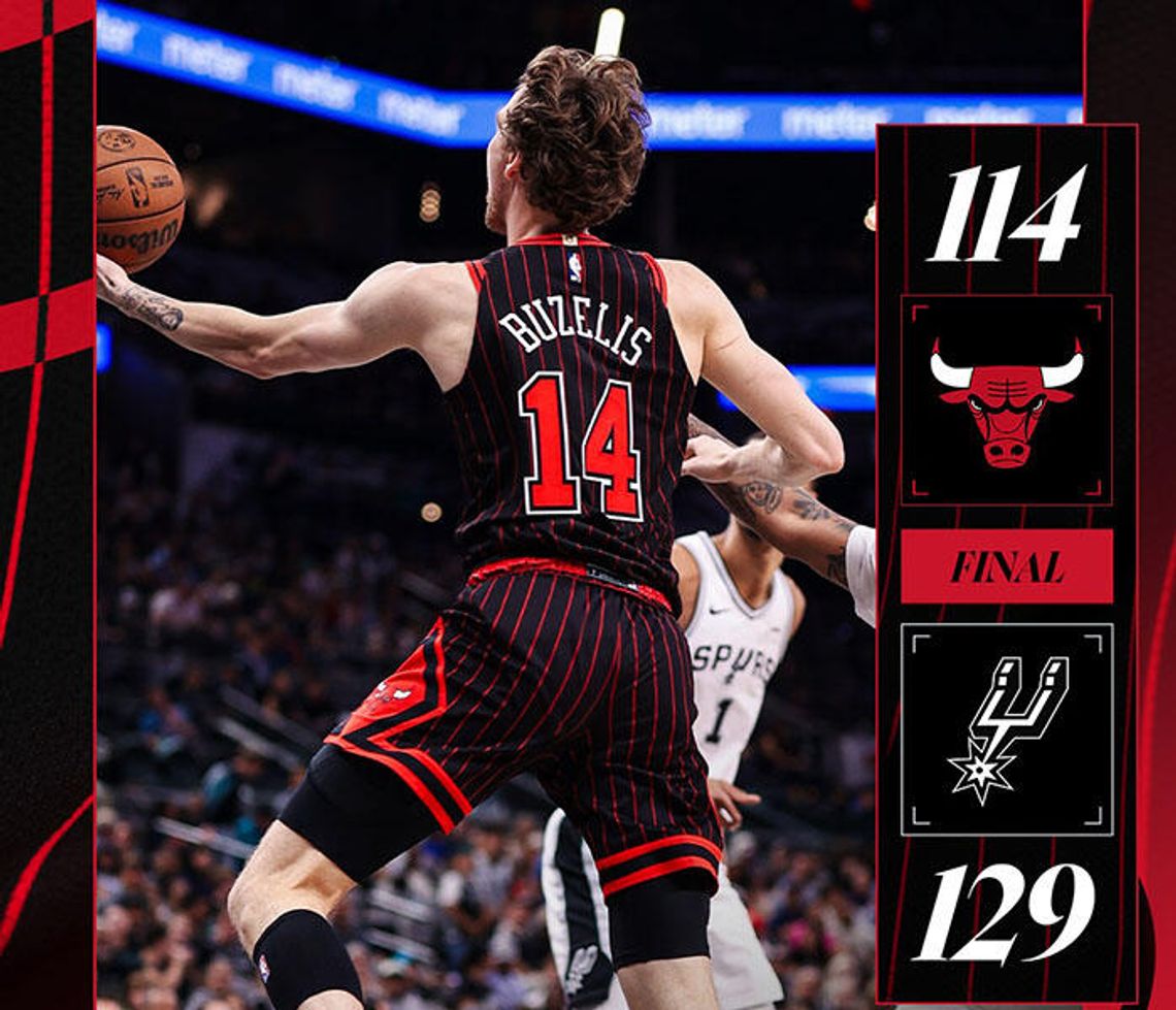 NBA - Bull przegrali ze Spurs, wyczyn Wembanyamy NBA - Bull przegrali ze Spurs, wyczyn Wembanyamy