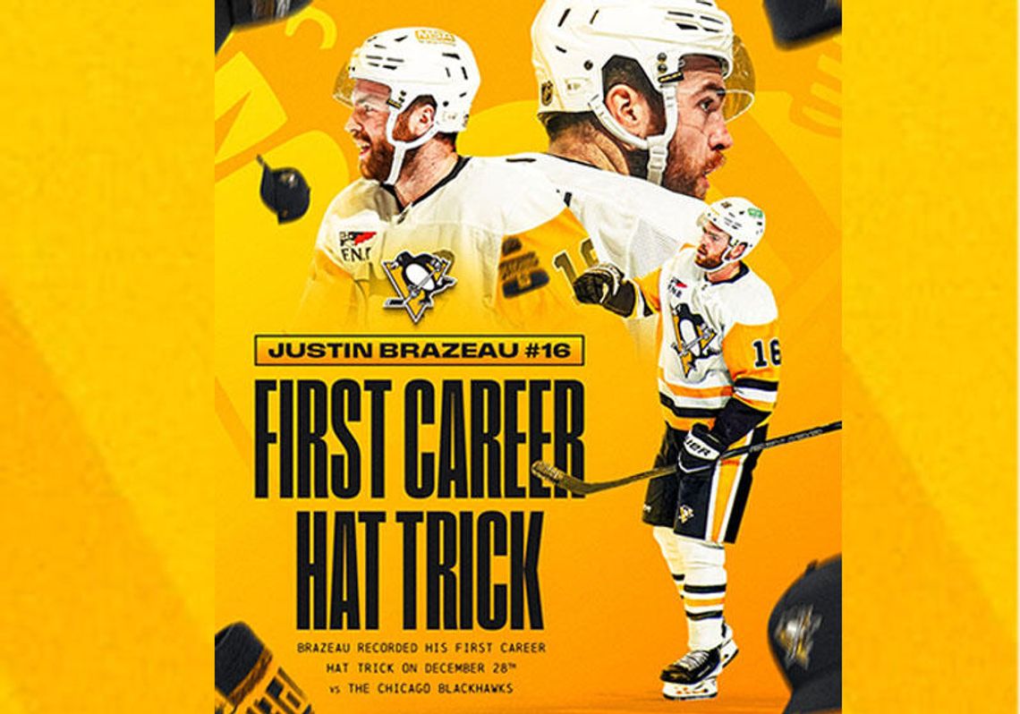 NHL - pierwszy hat-trick Brazeau