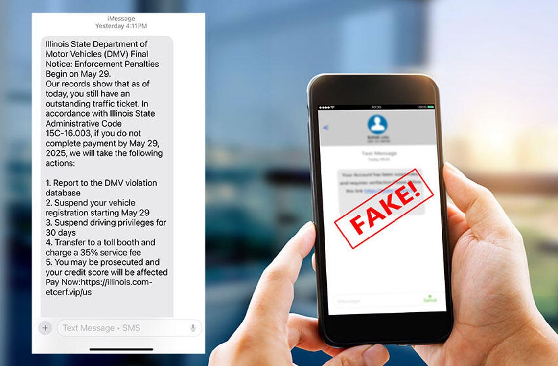 Nie daj się nabrać na fałszywe SMS-y od DMV