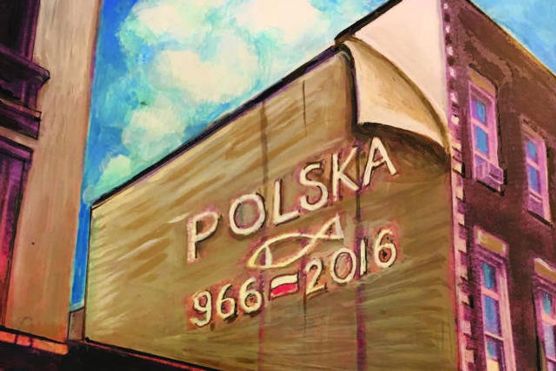 Nowojorski mural upamiętnia 1050. rocznicę chrztu Polski