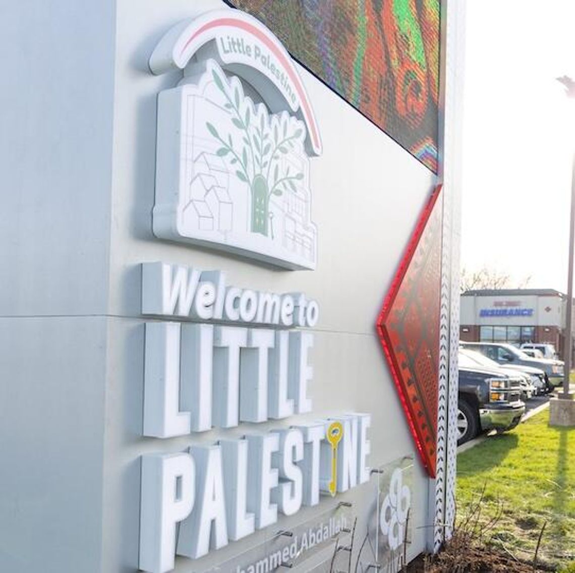 Odcinek ulicy Harlem w Bridgeview „Małą Palestyną”