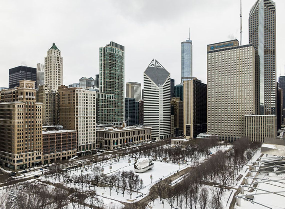 Ostrzeżenie przed opadami śniegu w Chicago i na przedmieściach