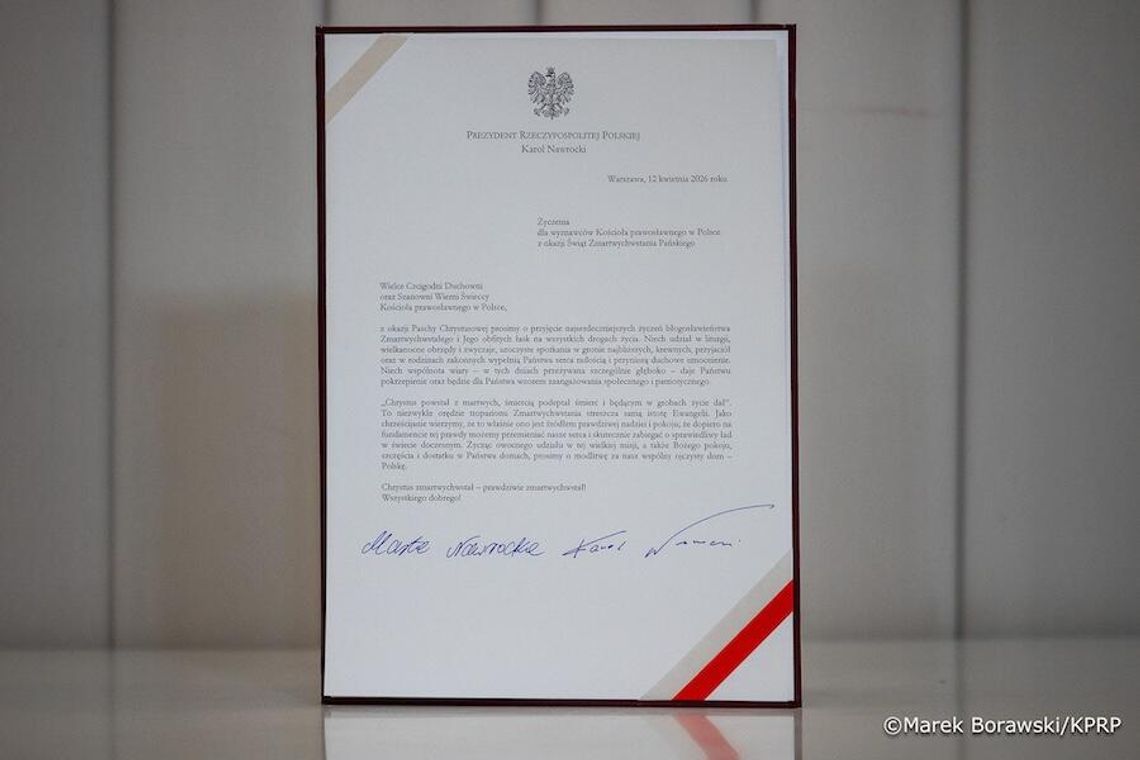 Para prezydencka złożyła życzenia wiernym Kościoła prawosławnego w Polsce