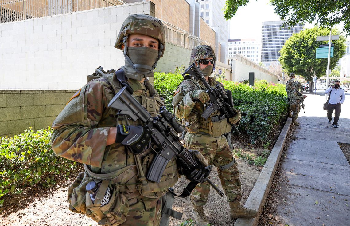 Pentagon wycofał 2 tys. żołnierzy Gwardii Narodowej z misji w Los Angeles