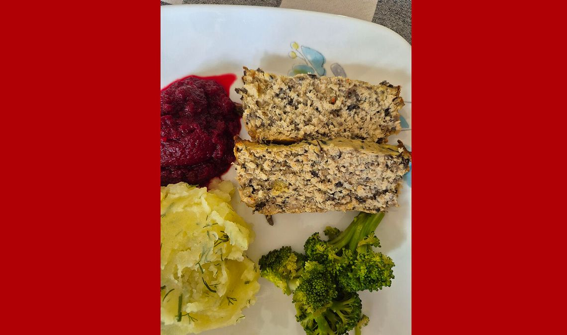 Pieczeń z indyka i pieczarek