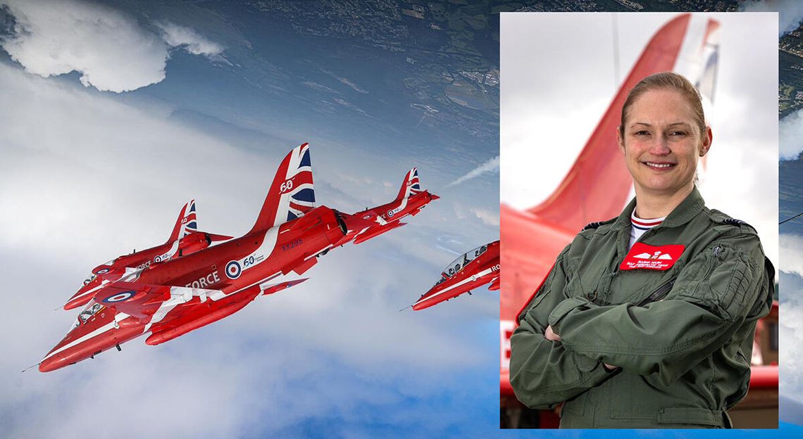 Pierwsza kobieta na czele Red Arrows - zespołu akrobacyjnego RAF