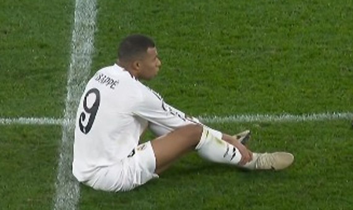Piłkarska LM - wygrana Realu okupiona kontuzją Mbappe, porażka Interu