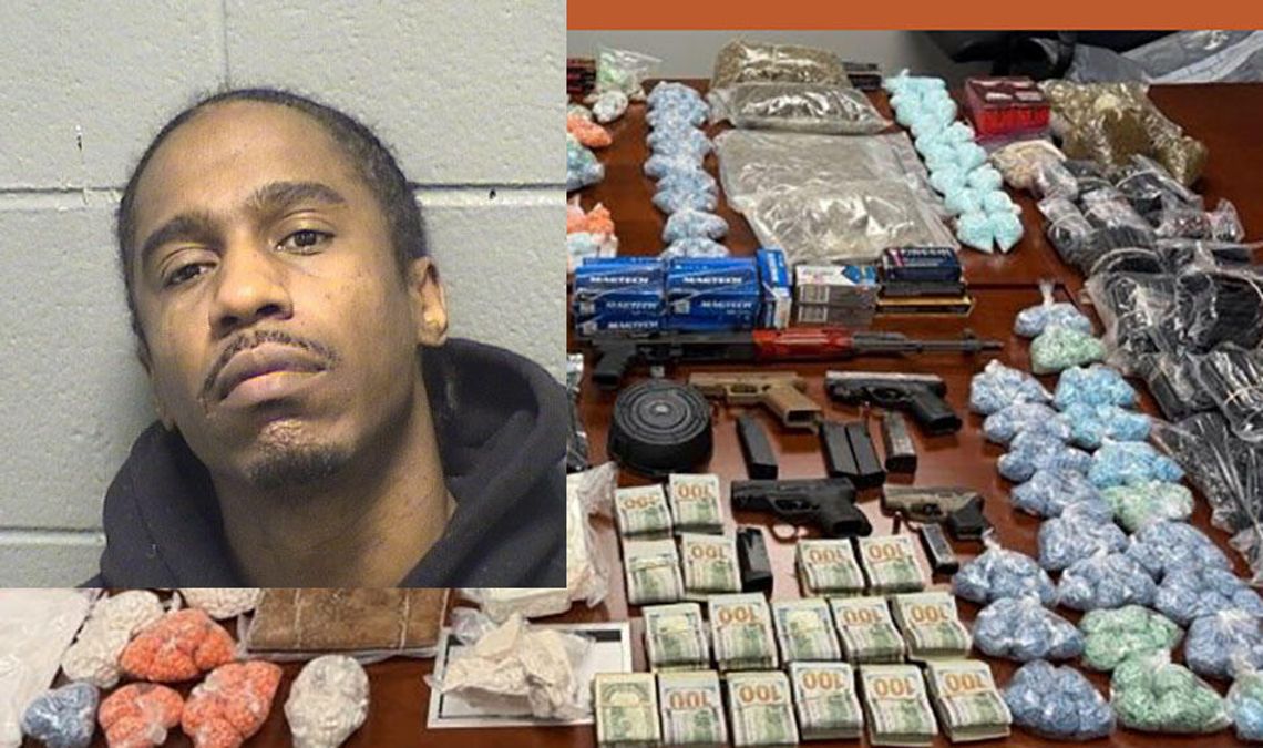 Policja chicagowska przejęła narkotyki i broń o wartości ponad 4 mln dol. Policja chicagowska przejęła narkotyki i broń o wartości ponad 4 mln dol.