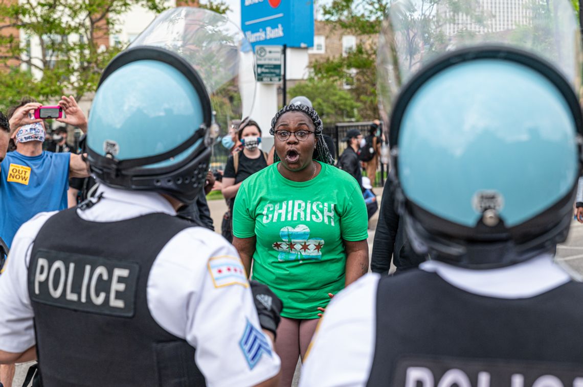 Poniedziałkowy protest na północy Chicago (ZOBACZ ZDJĘCIA)