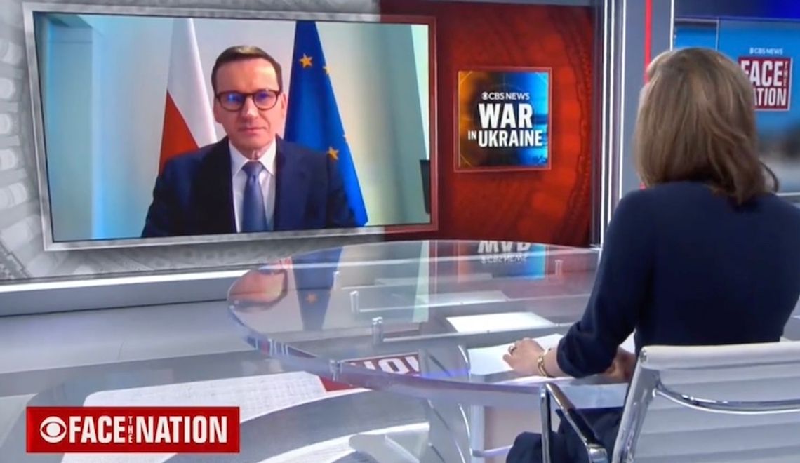 Premier Morawiecki w CBS: Prowadzimy z prezydentem Bidenem rozmowy na temat zwiększenia obecności żołnierzy USA w Polsce (WIDEO)