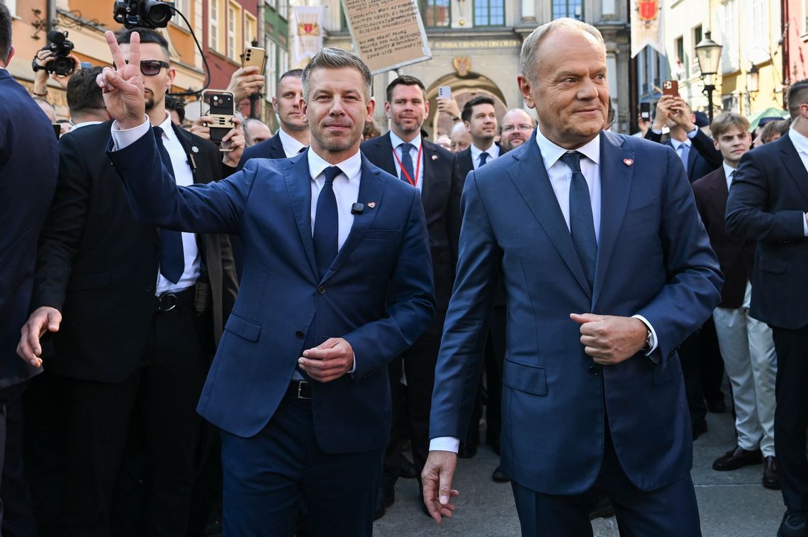Premierzy Tusk i Magyar przybyli do Gdańska Premierzy Tusk i Magyar przybyli do Gdańska