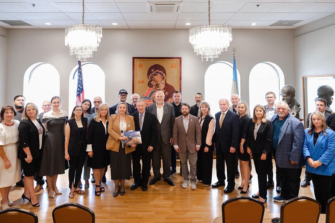 Prezes Frank Spula na spotkaniu z diasporą ukraińską z udziałem senatora Richarda Durbina