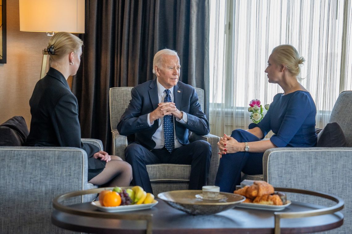 Prezydent Biden spotkał się z żoną i córką Aleksieja Nawalnego