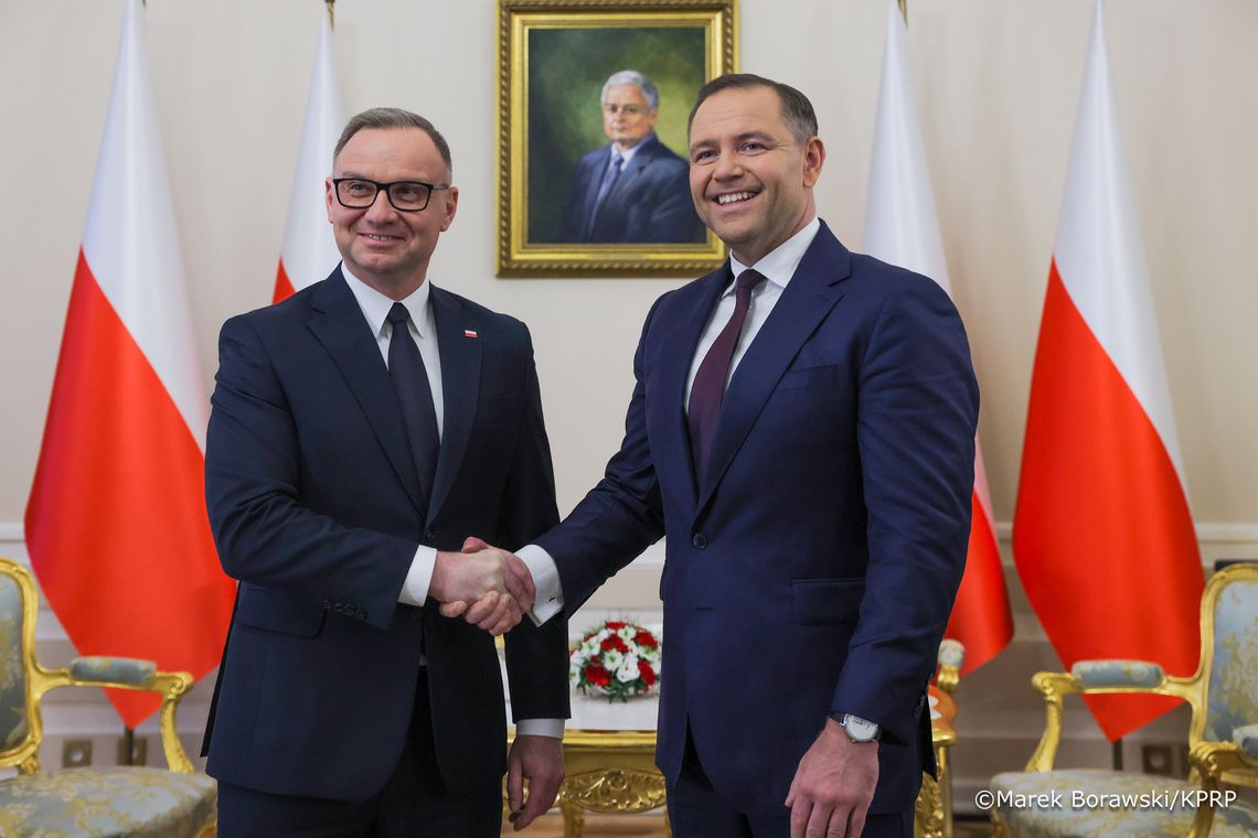 Prezydent Duda spotkał się z Karolem Nawrockim