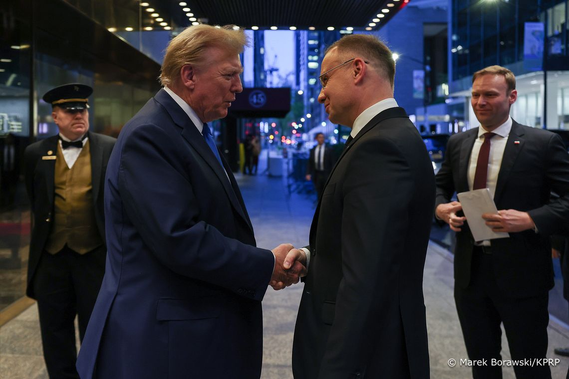 Prezydent Duda: spotkanie z Trumpem było przyjacielskie, w miłej atmosferze