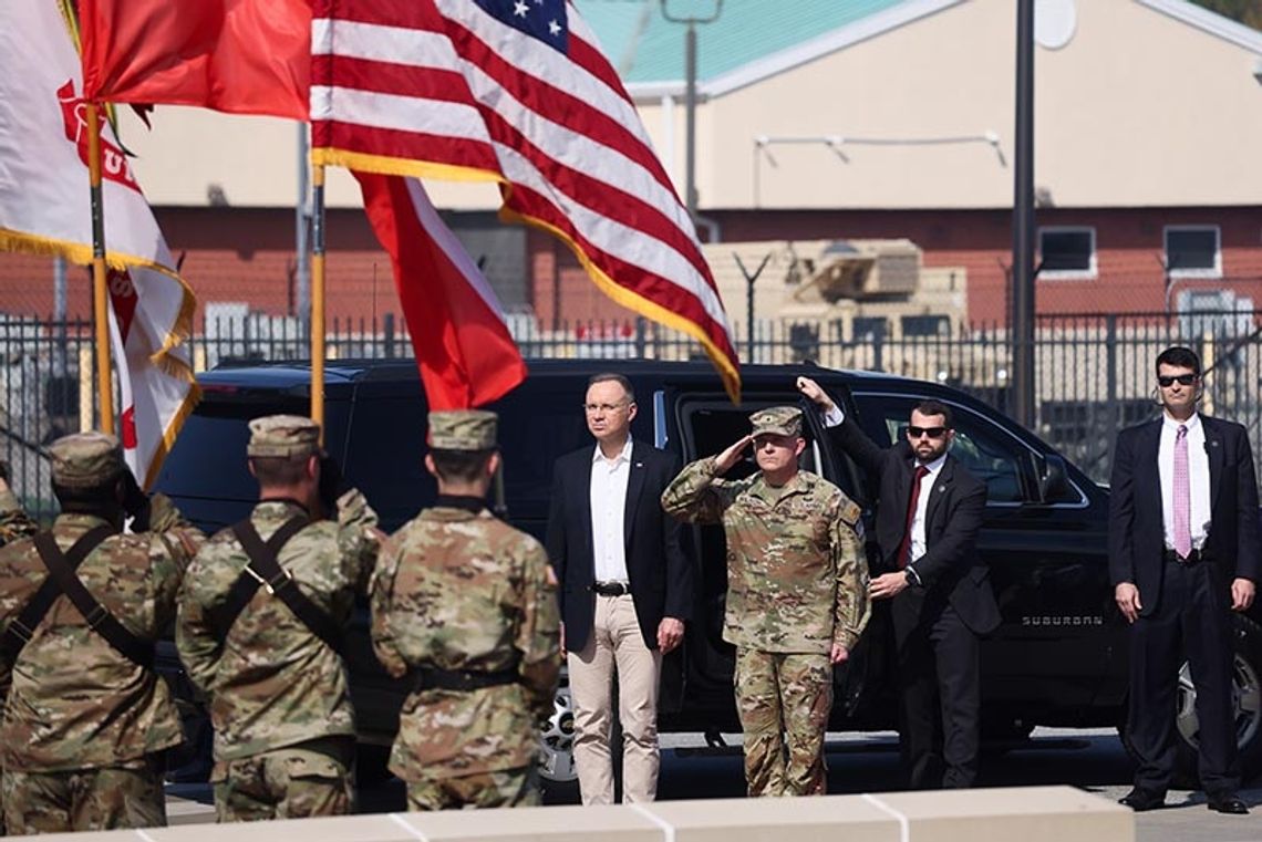 Prezydent Duda złożył wizytę w Fort Stewart