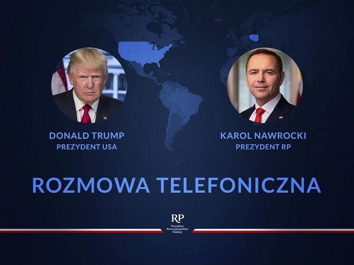 Prezydent Nawrocki rozmawiał z prezydentem Trumpem