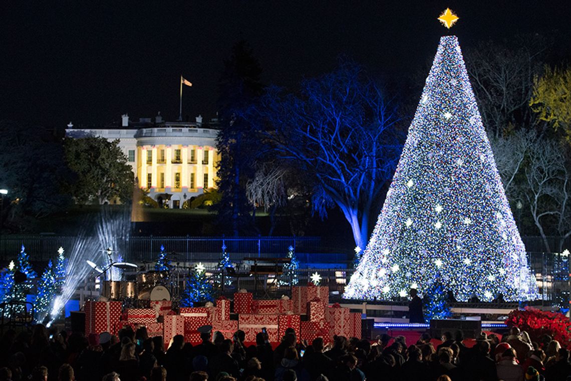 Prezydent Obama zapalił lampki na drzewku świątecznym (ZDJĘCIA, WIDEO)