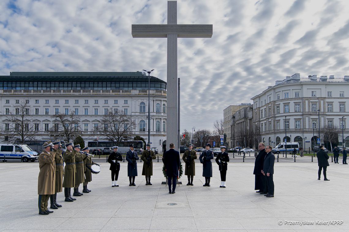 Prezydent RP Karol Nawrocki upamiętnił 21. rocznicę śmierci św. Jana Pawła II