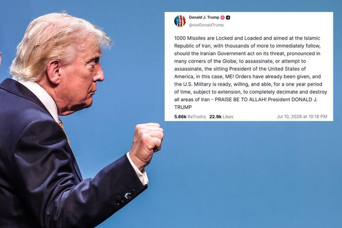 Prezydent Trump: całkowicie zniszczymy wszystkie części Iranu