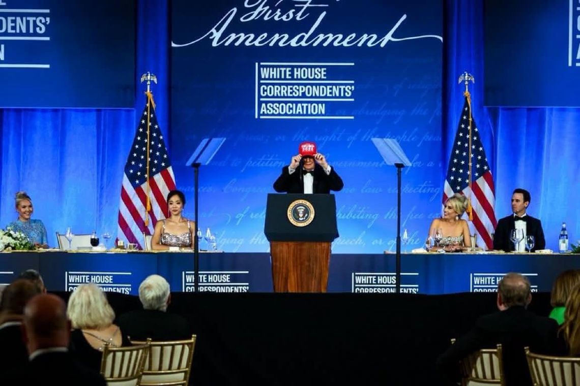 Prezydent Trump na gali korespondentów: pokazujemy, że nie poddajemy się przemocy politycznej Prezydent Trump na gali korespondentów: pokazujemy, że nie poddajemy się przemocy politycznej
