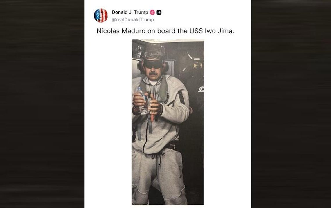Prezydent Trump opublikował zdjęcie pojmanego obalonego dyktatora Wenezueli