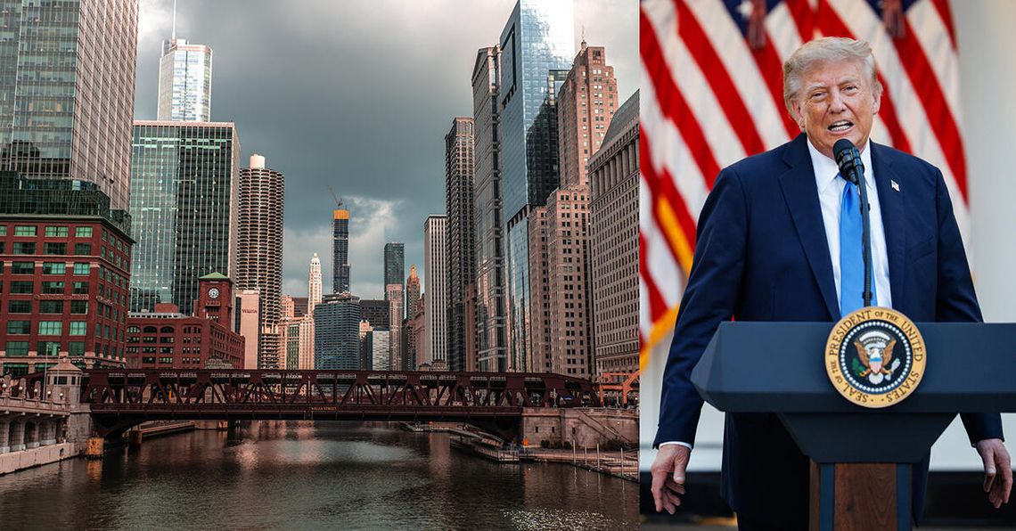 Prezydent Trump ostrzega, że Chicago „zginie” bez jego pomocy Prezydent Trump ostrzega, że Chicago „zginie” bez jego pomocy