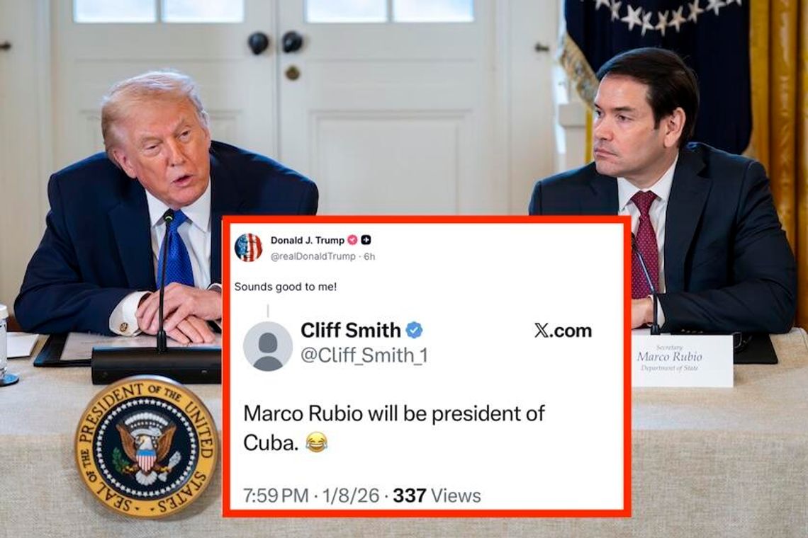 Prezydent Trump sugeruje, że Rubio mógłby zostać prezydentem Kuby Prezydent Trump sugeruje, że Rubio mógłby zostać prezydentem Kuby