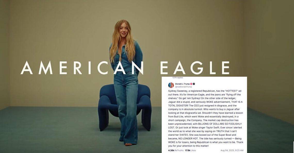 Prezydent Trump: Sydney Sweeney zrobiła „najgorętszą” reklamę na rynku (WIDEO)