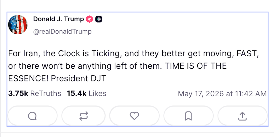 Prezydent Trump: z Iranu „nic nie zostanie”, jeśli szybko nie zawrze pokoju Prezydent Trump: z Iranu „nic nie zostanie”, jeśli szybko nie zawrze pokoju