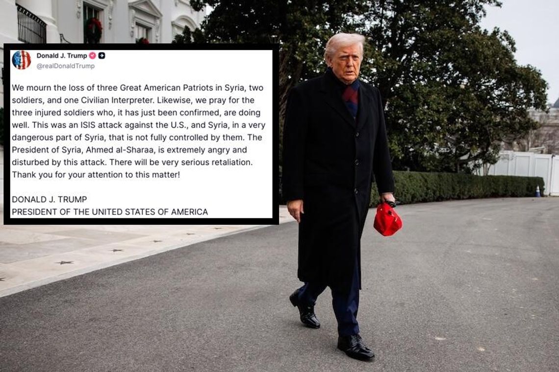 Prezydent Trump zapowiedział „poważny odwet” za zamach na amerykańskich żołnierzy w Syrii Prezydent Trump zapowiedział „poważny odwet” za zamach na amerykańskich żołnierzy w Syrii