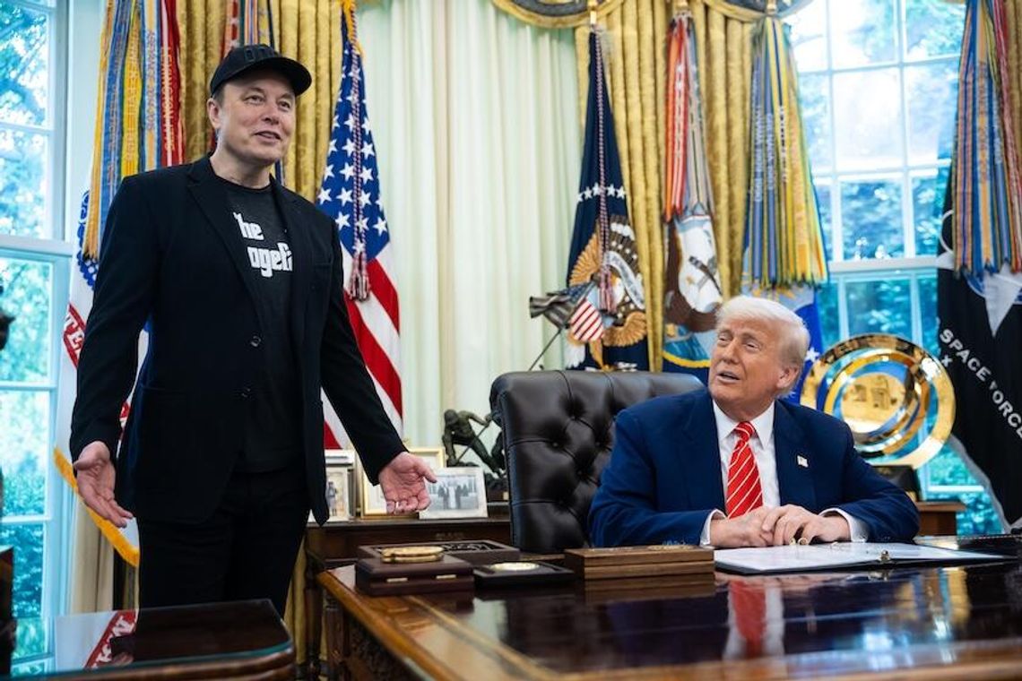 Prezydent Trump żegna Muska, nazywa go jednym z największych liderów biznesu na świecie