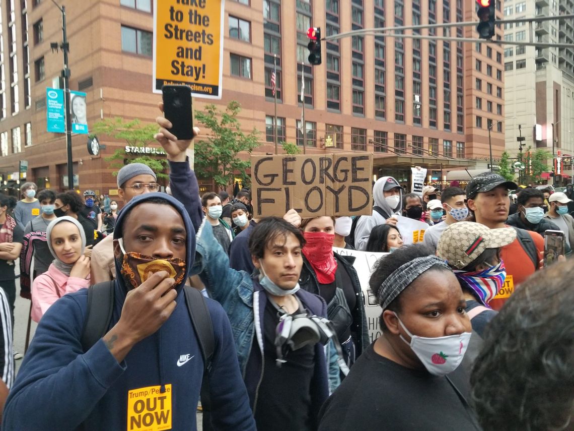 Protest w Chicago w solidarności z Minneapolis (ZOBACZ ZDJĘCIA)