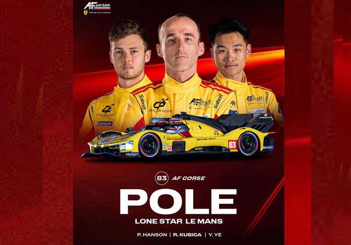 Robert Kubica zostaje w teamie AF Corse Robert Kubica zostaje w teamie AF Corse