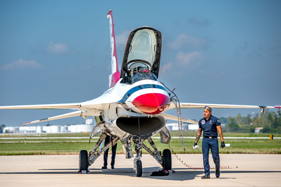 Rozgrzewka przed Chicago Air & Water Show Rozgrzewka przed Chicago Air & Water Show