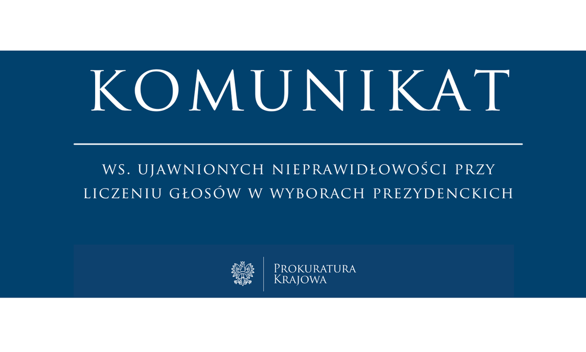 Rzeczniczka PG: nieprawidłowości w pracach dwóch obwodowych komisji wyborczych; materiały do prokuratury