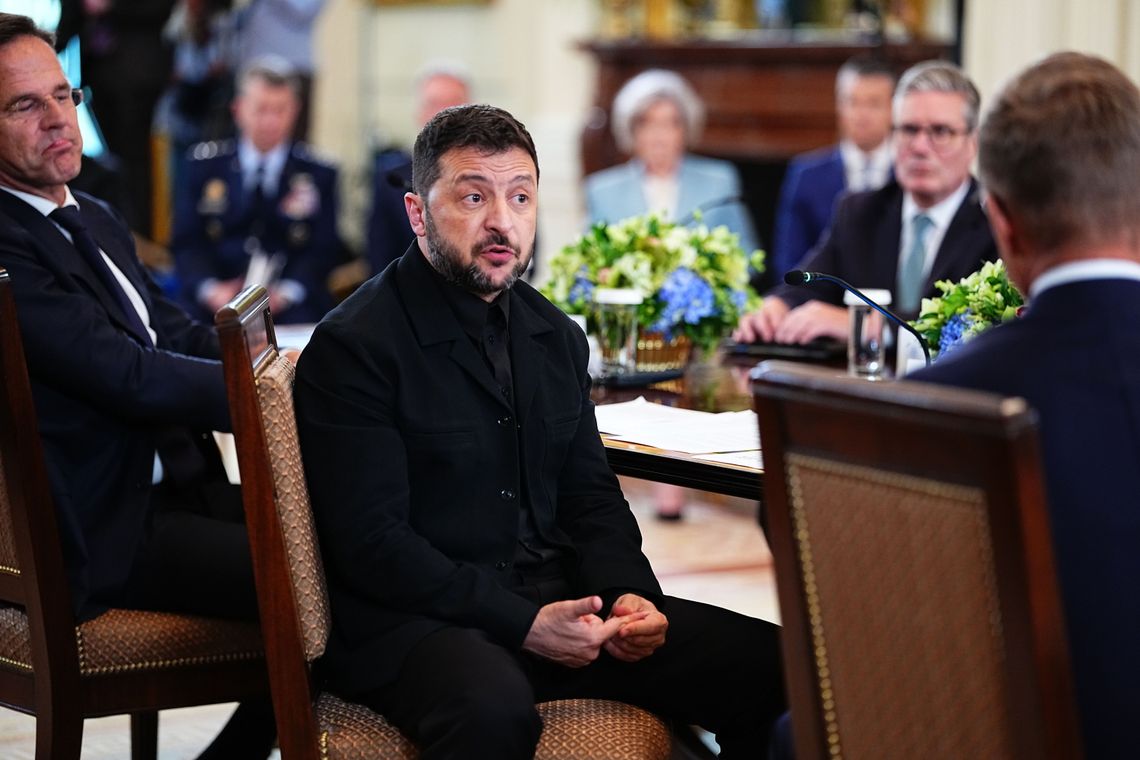 Rzecznik Zełenskiego: zakończyło się spotkanie z Trumpem i liderami europejskimi