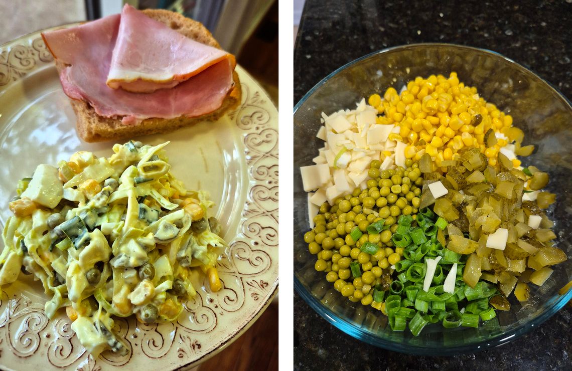 Sałatka z pora i jajek