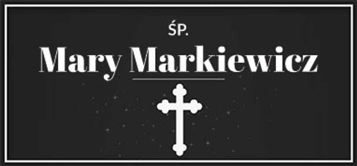 śp. Mary Markiewicz