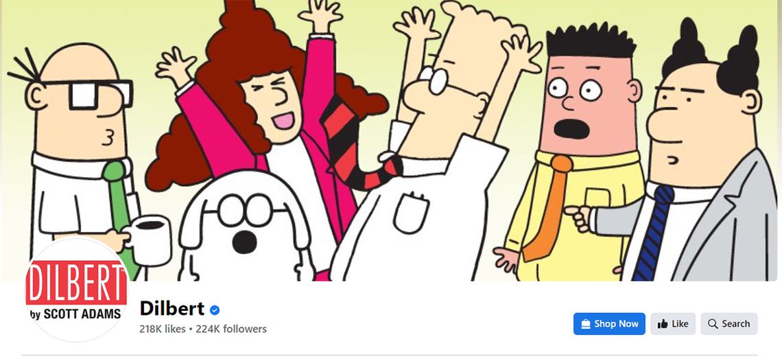 Gazety usuwają komiks „Dilbert” po rasistowskiej tyradzie jego twórcy Scotta Adamsa