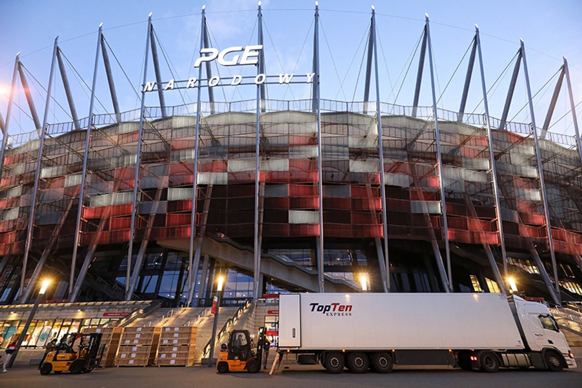 Szpital tymczasowy na Stadionie Narodowym będzie miał 500 łóżek, w tym 50 OIOM-owych (ZDJĘCIA)